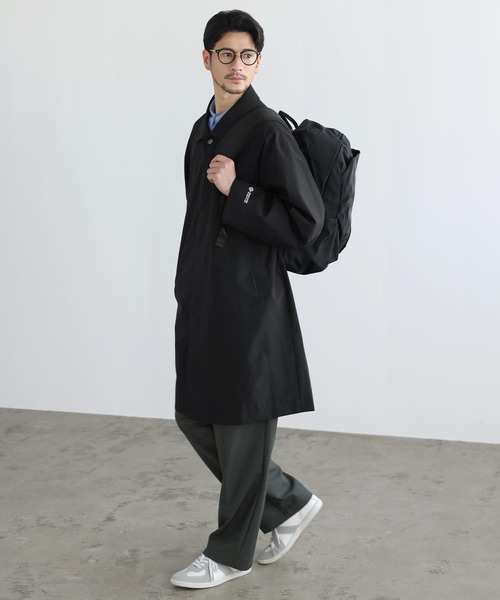 +phenix(プラスフェニックス)の「SPU別注 WINDSTOPPER(R) PRODUCTS BY GORE-TEX LABS 【防風/撥水/透湿/軽量】比翼ステンカラーコート(ステンカラーコート・メンズ・ネイビー/チャコール/ブラック・M/S/XL/L)」の13枚目の写真