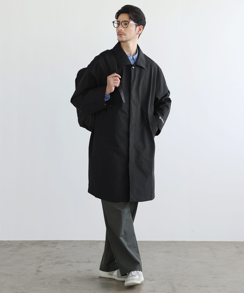 +phenix(プラスフェニックス)の「SPU別注 WINDSTOPPER(R) PRODUCTS BY GORE-TEX LABS 【防風/撥水/透湿/軽量】比翼ステンカラーコート(ステンカラーコート・メンズ・ネイビー/チャコール/ブラック・M/S/XL/L)」の14枚目の写真