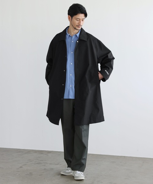 +phenix(プラスフェニックス)の「SPU別注 WINDSTOPPER(R) PRODUCTS BY GORE-TEX LABS 【防風/撥水/透湿/軽量】比翼ステンカラーコート(ステンカラーコート・メンズ・ネイビー/チャコール/ブラック・M/S/XL/L)」の17枚目の写真