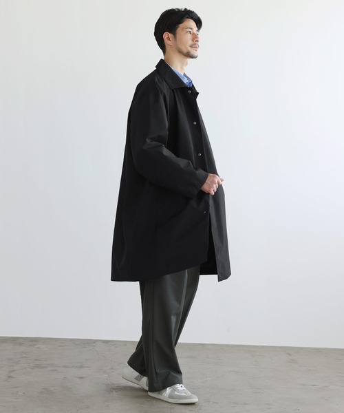 +phenix(プラスフェニックス)の「SPU別注 WINDSTOPPER(R) PRODUCTS BY GORE-TEX LABS 【防風/撥水/透湿/軽量】比翼ステンカラーコート(ステンカラーコート・メンズ・ネイビー/チャコール/ブラック・M/S/XL/L)」の18枚目の写真