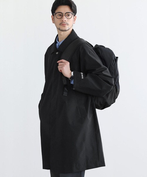 +phenix(プラスフェニックス)の「SPU別注 WINDSTOPPER(R) PRODUCTS BY GORE-TEX LABS 【防風/撥水/透湿/軽量】比翼ステンカラーコート(ステンカラーコート・メンズ・ネイビー/チャコール/ブラック・M/S/XL/L)」の7枚目の写真