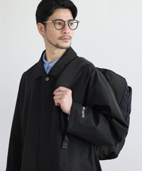 +phenix(プラスフェニックス)の「SPU別注 WINDSTOPPER(R) PRODUCTS BY GORE-TEX LABS 【防風/撥水/透湿/軽量】比翼ステンカラーコート(ステンカラーコート・メンズ・ネイビー/チャコール/ブラック・M/S/XL/L)」の8枚目の写真