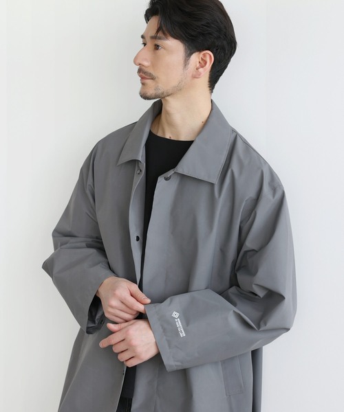 +phenix(プラスフェニックス)の「SPU別注 WINDSTOPPER(R) PRODUCTS BY GORE-TEX LABS 【防風/撥水/透湿/軽量】比翼ステンカラーコート(ステンカラーコート・メンズ・ネイビー/チャコール/ブラック・M/S/XL/L)」の20枚目の写真