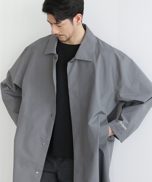 +phenix(プラスフェニックス)の「SPU別注 WINDSTOPPER(R) PRODUCTS BY GORE-TEX LABS 【防風/撥水/透湿/軽量】比翼ステンカラーコート(ステンカラーコート・メンズ・ネイビー/チャコール/ブラック・M/S/XL/L)」の21枚目の写真