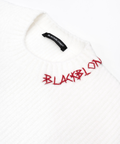 BLACK BLOND(ブラック ブロンド)の「ビビディディスオーダーグラフィティロゴスウェット(ホワイト)(ニット/セーター・レディース・その他・MEDIUM/LARGE)」の6枚目の写真