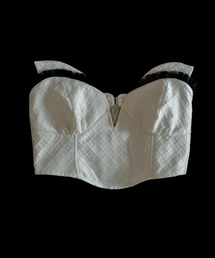 Carmelo（カーメロ）の「Lune Jacquard Corset Bustier / ムーンコルセットベスト（チューブトップ）」