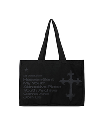 ODD STUDIO（オッドスタジオ）の「ヘブンセントヴィンテージウォッシングショルダーバッグ - ブラック（エコバッグ/サブバッグ）」