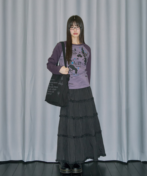 ODD STUDIO（オッドスタジオ）の「ヘブンセントヴィンテージウォッシングショルダーバッグ - ブラック（エコバッグ/サブバッグ・レディース・ブラック・ONE）」の2枚目の写真