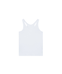 Deep back basic tank - white