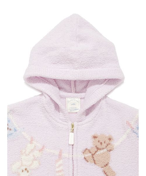 gelato pique(ジェラートピケ)の「【BABY】エアリーモコウォッシングアニマルジャガードポンチョ(その他ベビーウェア・キッズ・ラベンダー/オフホワイト・80)」の19枚目の写真