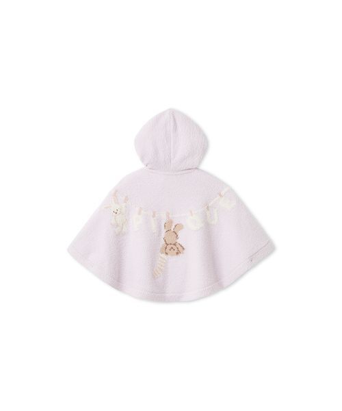 gelato pique(ジェラートピケ)の「【BABY】エアリーモコウォッシングアニマルジャガードポンチョ(その他ベビーウェア・キッズ・ラベンダー/オフホワイト・80)」の18枚目の写真