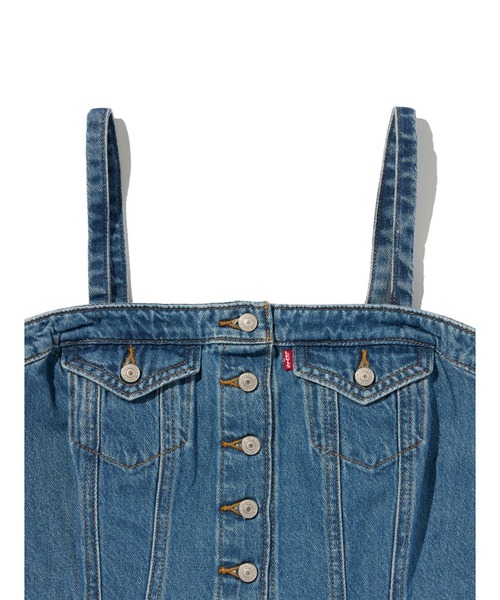 Levi's(リーバイス)の「Levi's/リーバイス デニムチューブトップ(チューブトップ・レディース・インディゴブルー・M/S/XS)」の6枚目の写真