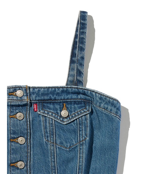Levi's(リーバイス)の「Levi's/リーバイス デニムチューブトップ(チューブトップ・レディース・インディゴブルー・M/S/XS)」の7枚目の写真