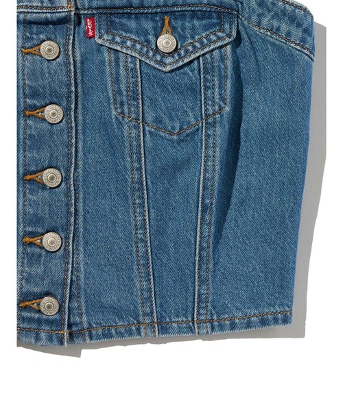 Levi's(リーバイス)の「Levi's/リーバイス デニムチューブトップ(チューブトップ・レディース・インディゴブルー・M/S/XS)」の8枚目の写真