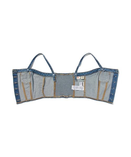 Levi's(リーバイス)の「Levi's/リーバイス デニムチューブトップ(チューブトップ・レディース・インディゴブルー・M/S/XS)」の9枚目の写真