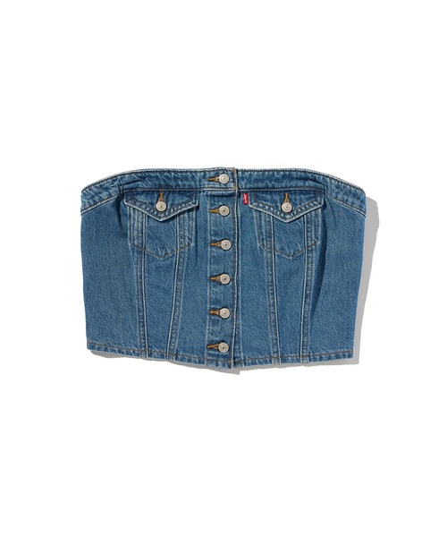 Levi's(リーバイス)の「Levi's/リーバイス デニムチューブトップ(チューブトップ・レディース・インディゴブルー・M/S/XS)」の10枚目の写真
