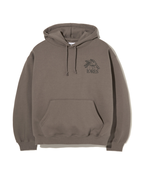 LORES(ロアス)の「Puppet Logo Pullover Hoodie - Taupe(パーカー・レディース・その他・L/XL/M)」の1枚目の写真