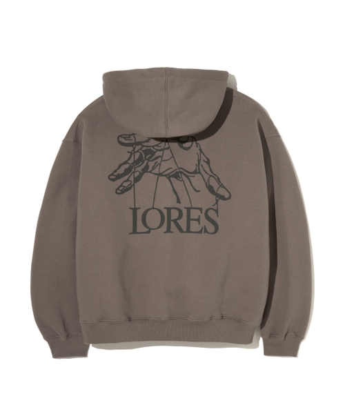 LORES(ロアス)の「Puppet Logo Pullover Hoodie - Taupe(パーカー・レディース・その他・L/XL/M)」の2枚目の写真