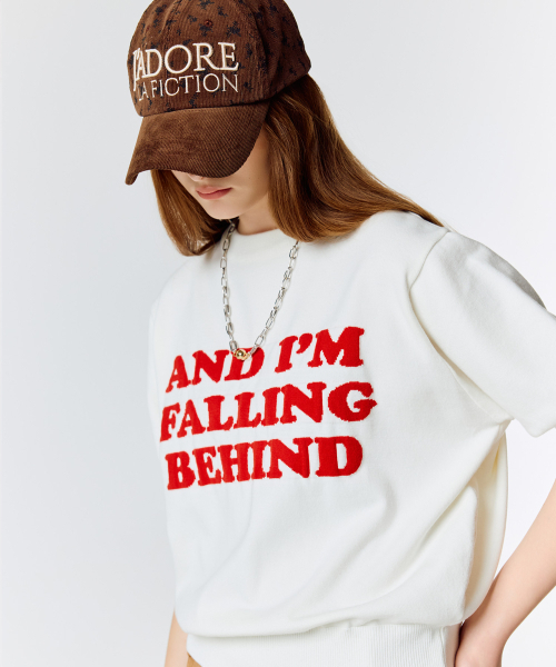 LARTIGENT(ラーティゼン)の「L15 LETTERING KNIT(WHITE)(ニット/セーター・レディース・その他・FREE)」の1枚目の写真
