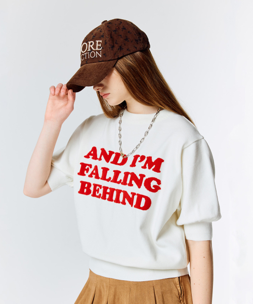LARTIGENT(ラーティゼン)の「L15 LETTERING KNIT(WHITE)(ニット/セーター・レディース・その他・FREE)」の3枚目の写真