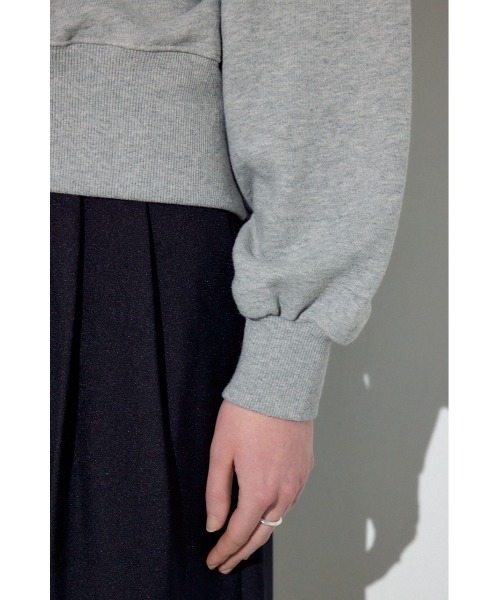 AZUL by moussy(アズールバイマウジー)の「バイカラーレースクルーネックスウェット(スウェット・レディース・ピンク/ブラウン/杢グレー・FREE)」の14枚目の写真