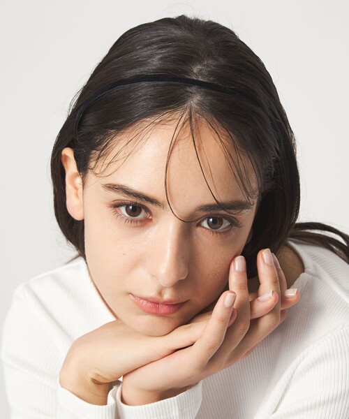 green label relaxing（グリーンレーベルリラクシング）の「【WEB限定】スリム カチューシャ（カチューシャ・レディース・ブラック・FREE）」の3枚目の写真