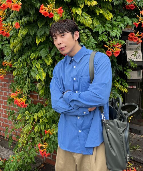 TY（ティワイ）の「オールデイリンクルフリーシャツ, ブルー（シャツ/ブラウス・メンズ・その他・M/L/XL）」の3枚目の写真