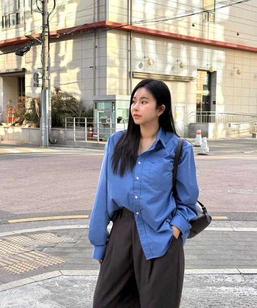 TY（ティワイ）の「オールデイリンクルフリーシャツ, ブルー（シャツ/ブラウス・メンズ・その他・M/L/XL）」の8枚目の写真