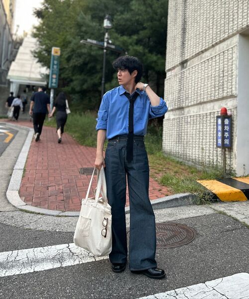 TY（ティワイ）の「オールデイリンクルフリーシャツ, ブルー（シャツ/ブラウス・メンズ・その他・M/L/XL）」の14枚目の写真