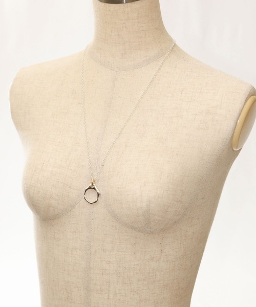 Gready Brilliant(グレディブリリアン)の「リングロングネックレス(ネックレス・レディース・シルバー・FREE)」の5枚目の写真
