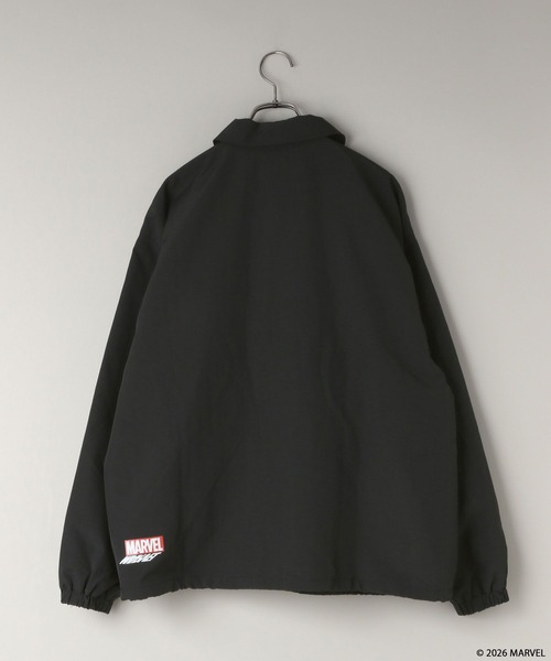 LOWRYS FARM（ローリーズファーム）の「【LFM(U)】MARVELナイロンコーチジャケット　640215（ブルゾン・メンズ・ブラック・LARGE/MEDIUM）」の7枚目の写真