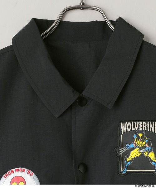 LOWRYS FARM（ローリーズファーム）の「【LFM(U)】MARVELナイロンコーチジャケット　640215（ブルゾン・メンズ・ブラック・LARGE/MEDIUM）」の8枚目の写真