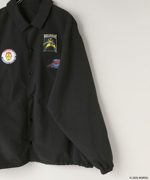 LOWRYS FARM（ローリーズファーム）の「【LFM(U)】MARVELナイロンコーチジャケット　640215（ブルゾン・メンズ・ブラック・LARGE/MEDIUM）」の9枚目の写真