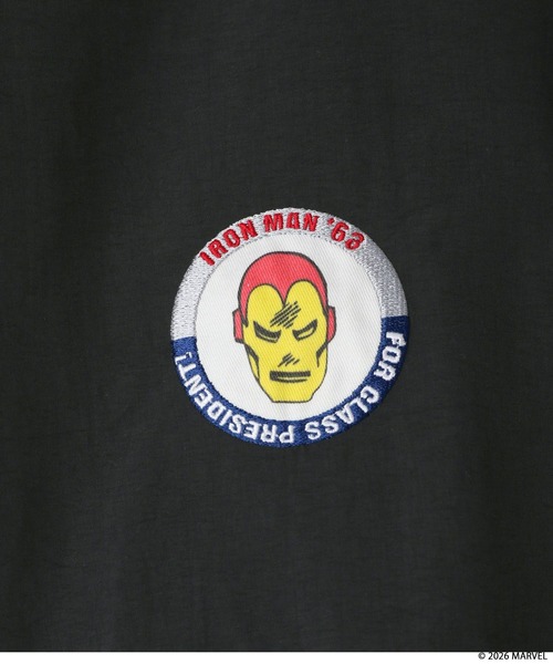 LOWRYS FARM（ローリーズファーム）の「【LFM(U)】MARVELナイロンコーチジャケット　640215（ブルゾン・メンズ・ブラック・LARGE/MEDIUM）」の6枚目の写真