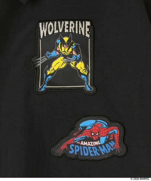 LOWRYS FARM（ローリーズファーム）の「【LFM(U)】MARVELナイロンコーチジャケット　640215（ブルゾン・メンズ・ブラック・LARGE/MEDIUM）」の10枚目の写真