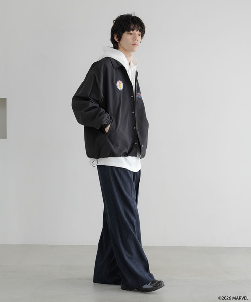 LOWRYS FARM（ローリーズファーム）の「【LFM(U)】MARVELナイロンコーチジャケット　640215（ブルゾン・メンズ・ブラック・LARGE/MEDIUM）」の15枚目の写真