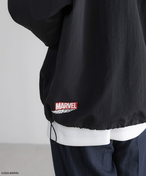 LOWRYS FARM（ローリーズファーム）の「【LFM(U)】MARVELナイロンコーチジャケット　640215（ブルゾン・メンズ・ブラック・LARGE/MEDIUM）」の18枚目の写真