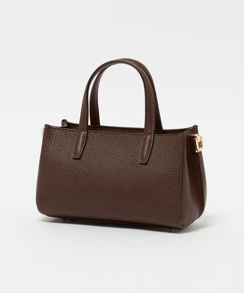 MILOS(ミロス)の「<MILOS>ボックス バッグ(ショルダーバッグ・レディース・ブラック/ダークブラウン・FREE)」の6枚目の写真