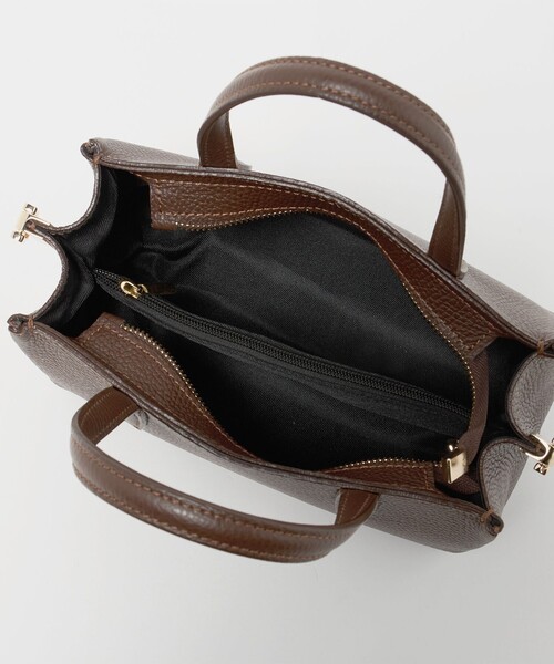 MILOS(ミロス)の「<MILOS>ボックス バッグ(ショルダーバッグ・レディース・ブラック/ダークブラウン・FREE)」の12枚目の写真