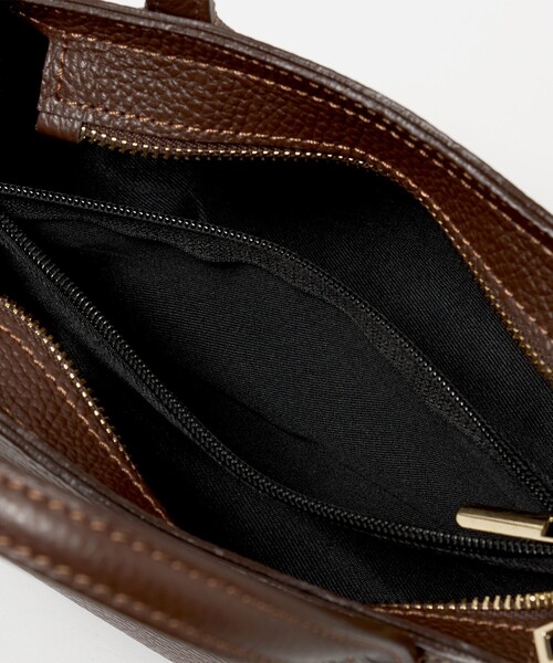 MILOS(ミロス)の「<MILOS>ボックス バッグ(ショルダーバッグ・レディース・ブラック/ダークブラウン・FREE)」の13枚目の写真