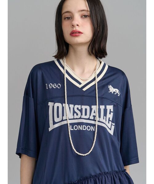 jouetie（ジュエティ）の「【LONSDALE×jouetie】ユニフォームワンピース（ワンピース・レディース・ブラック/アイボリー/ネイビー・MEDIUM）」の7枚目の写真