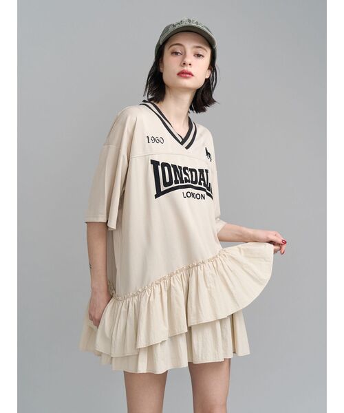 jouetie（ジュエティ）の「【LONSDALE×jouetie】ユニフォームワンピース（ワンピース・レディース・ブラック/アイボリー/ネイビー・MEDIUM）」の18枚目の写真