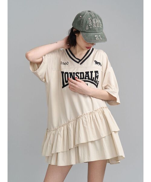 jouetie（ジュエティ）の「【LONSDALE×jouetie】ユニフォームワンピース（ワンピース・レディース・ブラック/アイボリー/ネイビー・MEDIUM）」の20枚目の写真