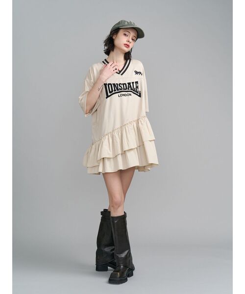 jouetie（ジュエティ）の「【LONSDALE×jouetie】ユニフォームワンピース（ワンピース・レディース・ブラック/アイボリー/ネイビー・MEDIUM）」の21枚目の写真