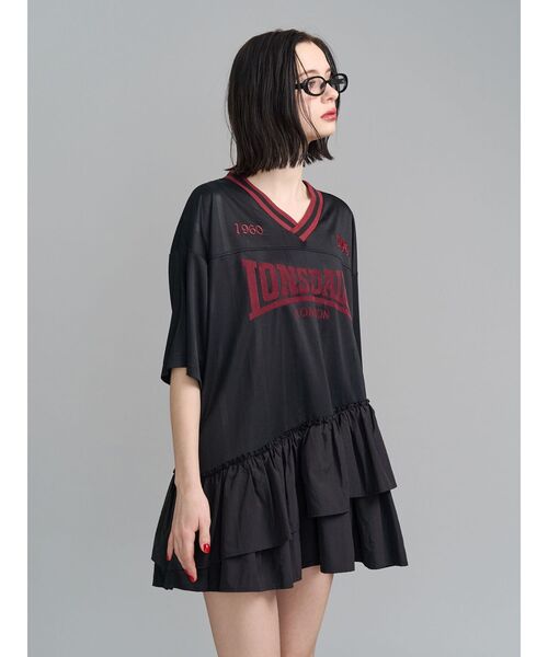 jouetie（ジュエティ）の「【LONSDALE×jouetie】ユニフォームワンピース（ワンピース・レディース・ブラック/アイボリー/ネイビー・MEDIUM）」の11枚目の写真