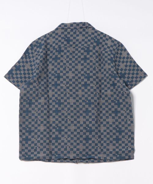 Desigual(デシグアル)の「ジャカード総柄 オープンカラー 半袖シャツ(シャツ/ブラウス・メンズ・ブルー・S/M/XL/L)」の6枚目の写真