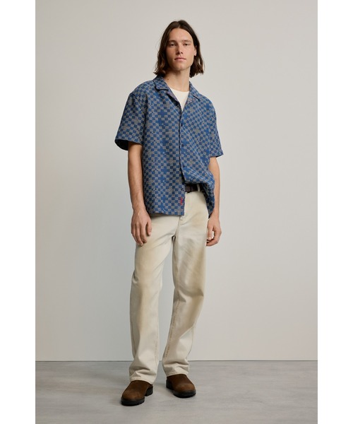 Desigual(デシグアル)の「ジャカード総柄 オープンカラー 半袖シャツ(シャツ/ブラウス・メンズ・ブルー・S/M/XL/L)」の4枚目の写真