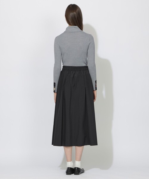 CB CRESTBRIDGE（シービークレストブリッジ）の「パーシャルチェックタイプライタースカート（スカート・レディース・ベージュ系その他/ブラック・S/M）」の5枚目の写真