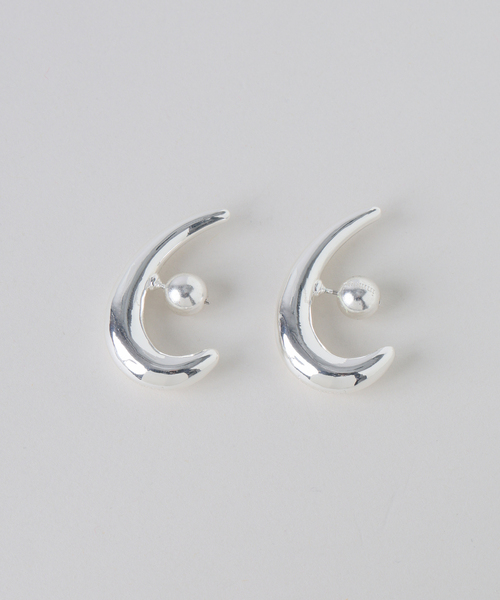 in mood(インムード)の「in mood/インムード CRESCENT pierce(ピアス(両耳用)・レディース・シルバー/ゴールド・FREE)」の12枚目の写真