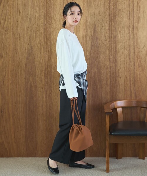 coen(コーエン)の「【新色登場】【Feel Soft / フィールソフト】接結 ロングスリーブTシャツ(Tシャツ/カットソー・レディース・ライトピンク/ナチュラル/オフホワイト/ベージュ/ライトブルー/クリーム/ダークグレー・L/M)」の20枚目の写真